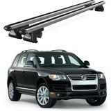 Today Auto Venüs Volkswagen Touareg (2002-2010) Uyumlu Gri Ara Atkı Port Bagaj Tavan Barı - Volkswagen Touareg uyumlu