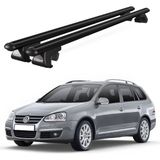 Today Auto Volkswagen Golf (2007-2009) Uyumlu Siyah Ara Atkı Port Bagaj Tavan Barı - Yüksek tavan uyumlu