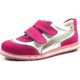 Toddler 47293 Deri Mor & Pembe Cırtlı Kız Çocuk Spor Ayakkabı - 00Pembe