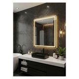 todek home 60x90 cm Dokunmatik Ledli Banyo Aynası - Modern Tasarım Işıklı Banyo Aynası