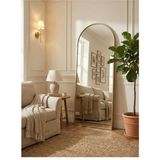 Todek Home 70X180 cm Oval Ayaklı Ayna | Statik Boyalı Metal Çerçeve | Boy Aynası - Altın - 70 x 180 cm