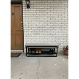Todek Home Line Puf & Ayakkabılık Kapucıno - 35x120 - Açık Kahverengi
