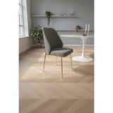 Todek Home Safir 4 Adet Metal Ayaklı Sandalye Babyface Kumaş Mutfak Salon Yemek Masası Sandalyesi - Antrasit