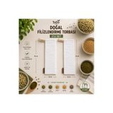 TODO HOME Doğal Filizlendirme Torbası 2'li Set 12x36 cm | %100 Pamuk Tohum ve Bakliyat Filizlendirme Kesesi
