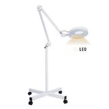 TODOM Led Işıklı Büyüteç Lop Ayaklı Tekerlekli 5'' 5 Kat Daha Büyük - Loop Büyüteç
