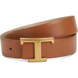 Tod's Taba Çift Taraflı Kadın Deri Kemer - 70