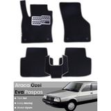 Tofaş Doğan (1986-2001) Uyumlu Eva Paspas Tam Set–oto Paspas,araca Özel,kolay Montaj - Siyah - Gri