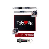 Tofaş ile uyumlu Torpido Üstü Kaydırmaz Ped/Oto Ayna Askısı & Tampon Çeki ipi/Silikon Anahtarlık