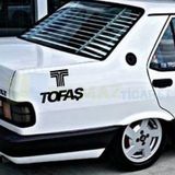 Tofaş Logo Oto Sticker Çıkartma Yapıştırma Kaput Araç Etiket 2 Ad
