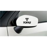 Tofaş Oto Araba Yan Aynalar Için 2 Adet Sticker Set