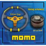 Tofaş Şahin 1997 Üstü Uyumlu 35cm Momo Spor Dierksiyon Ve Göbeği İnce Diş Freze Sarı Detaylı