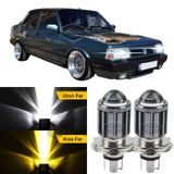 Tofas Sahin Dogan Kartal 131 Uyumlu Mercekli Far Ampulu Led Xenon Cift Renk Sari-Beyaz Far Simsek Etkili Csp Led Lamba Uzun Kisa 2 Adet Takim