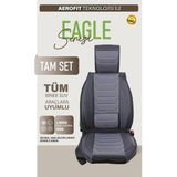 Tofaş Serçe Uyumlu Oto Koltuk Kılıfı Deri, Kumaş Elegance Füme