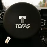 Tofaş Uyumlu Siyah Direksiyon Koruma Kılıfı Penye Kumaş Dokuma