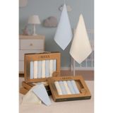 TOFFERS Bebek Naturel Özel Seri 7'li %100 Pamuklu Kutulu Basic Ağız Mendili T2247