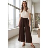 TOFİSA Ayrobin Salaş Pantolon Kahve - 28755-KAHVE