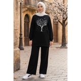 TOFİSA Baskılı Eşofman Takımı Siyah - 2139-SIYAH