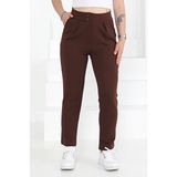 TOFİSA Çift Düğmeli Spor Pantolon Kahve - 27352