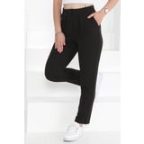TOFİSA Çift Düğmeli Spor Pantolon Siyah - 27352