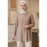 TOFİSA Çilek Tunik - 1308-BEJ