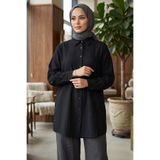 TOFİSA Çilek Tunik - 1308-SIYAH