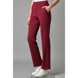 TOFİSA Çımalı Cepli Krep Pantolon - 28167-BORDO
