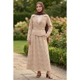 TOFİSA Kemerli Etekli İkili Takım Bej - 28646-BEJ