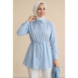 TOFİSA Tünel Kemer Detaylı Tunik Bebe Mavi - 28726-BEBE-MAVI