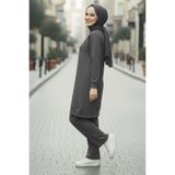 TOFİSA Tunik Pantolon Modal İkİli Takım - 28004-GRI