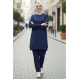 TOFİSA Tunik Pantolon Modal İkİli Takım - 28004-LACIVERT