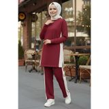 TOFİSA Yanları Şerit Detaylı İkili Takım - 2055-BORDO