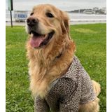 Tofitowel Büyük Irk Köpek Leopar Desenli Çizgili Gömlek