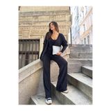 TOFİX textile triko kışlık yumoş 3 lu takım hırka bluz pantolon yeni sezon
