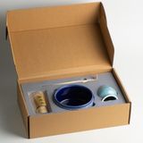 Toganoo 4 Parça Matcha Çayı Hazırlama Seti (Mavi) - Seramik Çırpıcı Tutucu (Kusenaoshi), Bambu Whisk (Chasen), Kaşık - Geleneksel Japon Zen ve Hediye Kiti