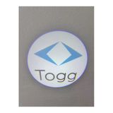 Togg Araçlar İçin Pilli Yapıştırmalı Kapı Altı Led Logo-Projektör