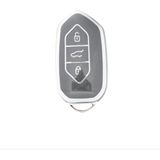 Togg T10X 3 Tuşlu Smart Nano Koruma Anahtar Kılıfı Gri Gümüş Silver Renk Yüksek Kalite - Gri - Gümüş