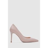 TOGO Bej Hakiki Deri Kadın Stiletto Ayakkabı [060068] - 13 Pont (8.7 cm) Topuk