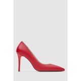TOGO Kırmızı Hakiki Deri Kadın Stiletto Ayakkabı [060068] - 13 Pont (8.7 cm) Topuk