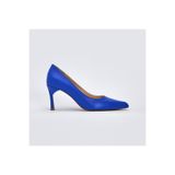TOGO Saks Mavi Rugan Kadın Stiletto [060064] – 11 Pont (7.5 cm) Topuk