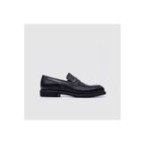 TOGO Siyah Hakiki Deri Erkek Klasik Loafer Ayakkabı [052285]