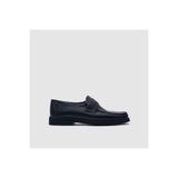 TOGO Siyah Hakiki Deri Erkek Klasik Loafer Rok Ayakkabı [052279]