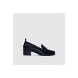 TOGO Siyah Kadın Klasik Loafer Topuklu Ayakkabı [TG060324]