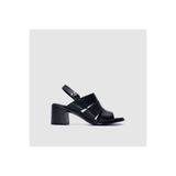 TOGO Siyah Kadın Smart Casual Topuklu Sandalet [TG060350]