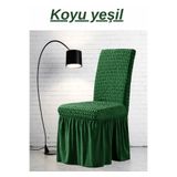 toğrak 1 adet Bürümcük Etekli Sandalye Kılıfı. Likralı, Lastikli, esnek, Yıkanabilir Sandalye Örtüsü