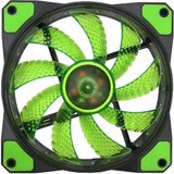 Tograt 12 cm Kasa Fanı - Yeşil LED Işıklı