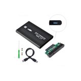 Tograt 2.5 İnç USB 3.0 SATA Harici HDD / SSD Kutusu – Metal Taşınabilir Kasa + Koruyucu Kılıf