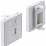 Tograt 3 Adet - 45X45 Kapaklı Boş Data Priz Modülü Beyaz RJ45 RJ11