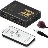 Tograt 4K HDMI Çoklayıcı 5 Port - Uzaktan Kumandalı