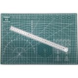 Tograt A3 Kesme Matı Patchwork - Çift Taraflı Kesim Altlığı - 42x30cm + 30cm Çelik Cetvel