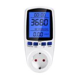 Tograt - Dijital Wattmetre - Priz Tipi - Elektrik Tüketimi Ölçer - 220V 16A 3680W - Işıklı Lcd Ekran